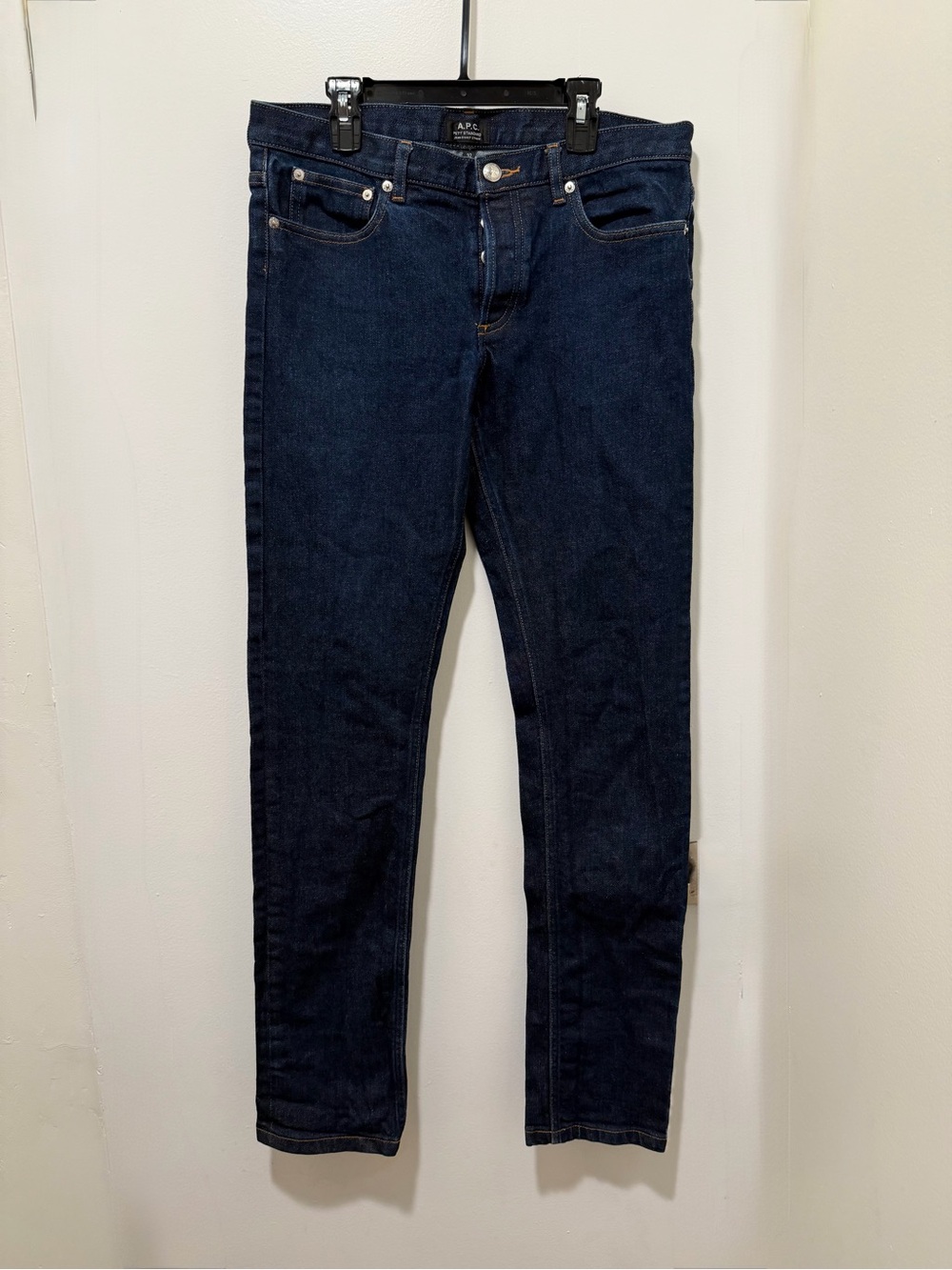 A.P.C. Petite Standard Jean Droit Etroit Slim Dark Blue Men's Jeans - Size 32
